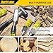 HURRICANE 4 Piece Wood Chisel Set for Woodworking. CR-V Steel Beveled Edge Blades with Safety Caps. Durable PVC High Impact Handle, for Precision Carving & DIY Projects (1/4