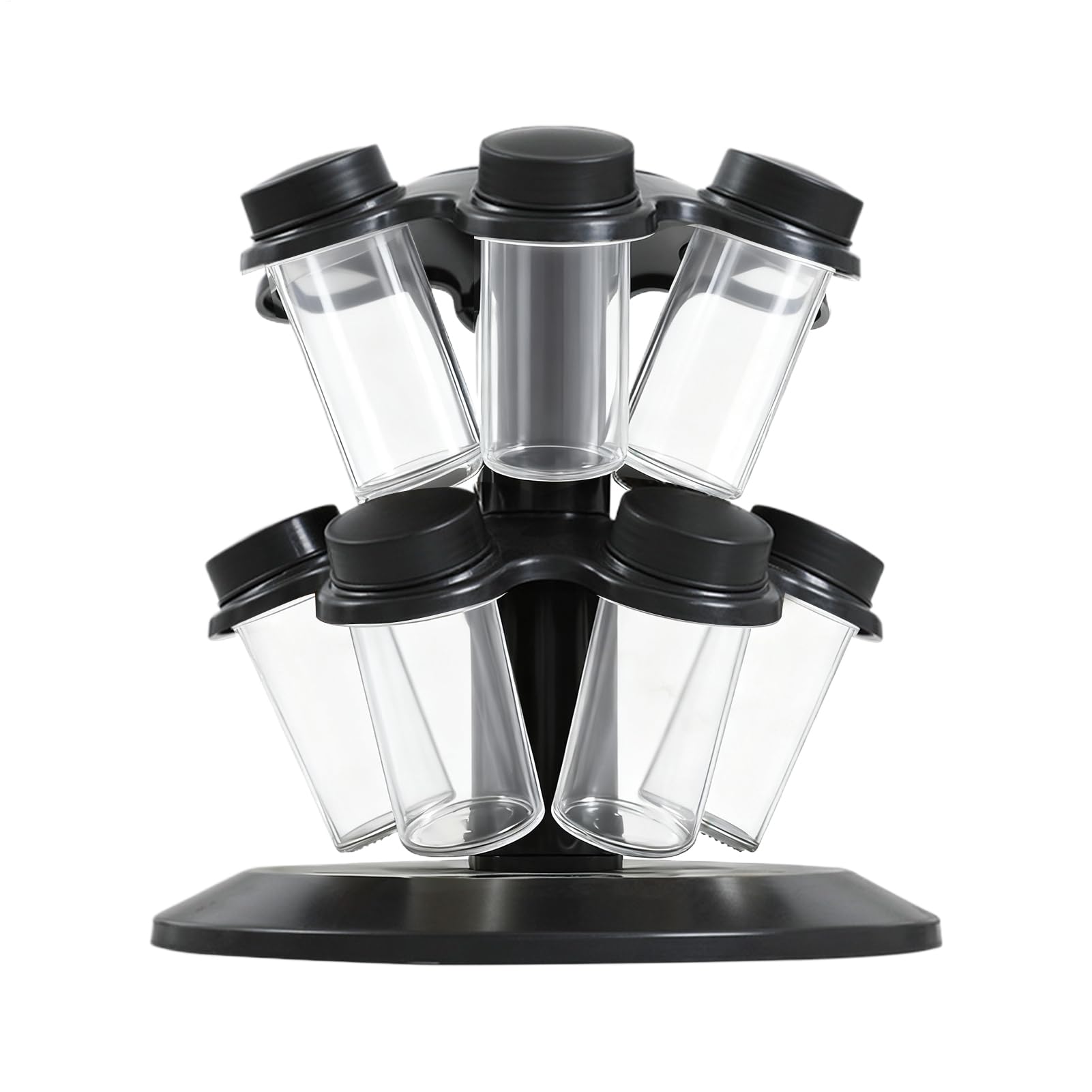 Obrotowy Na Przyprawy 12-Słoikowy Na Kondymenty | Blatowy na Dodatki Kuchenne Do Użytku W Szafce Restauracji Spiżarni Blacie Jadalni Domu Kamperze Lodówce