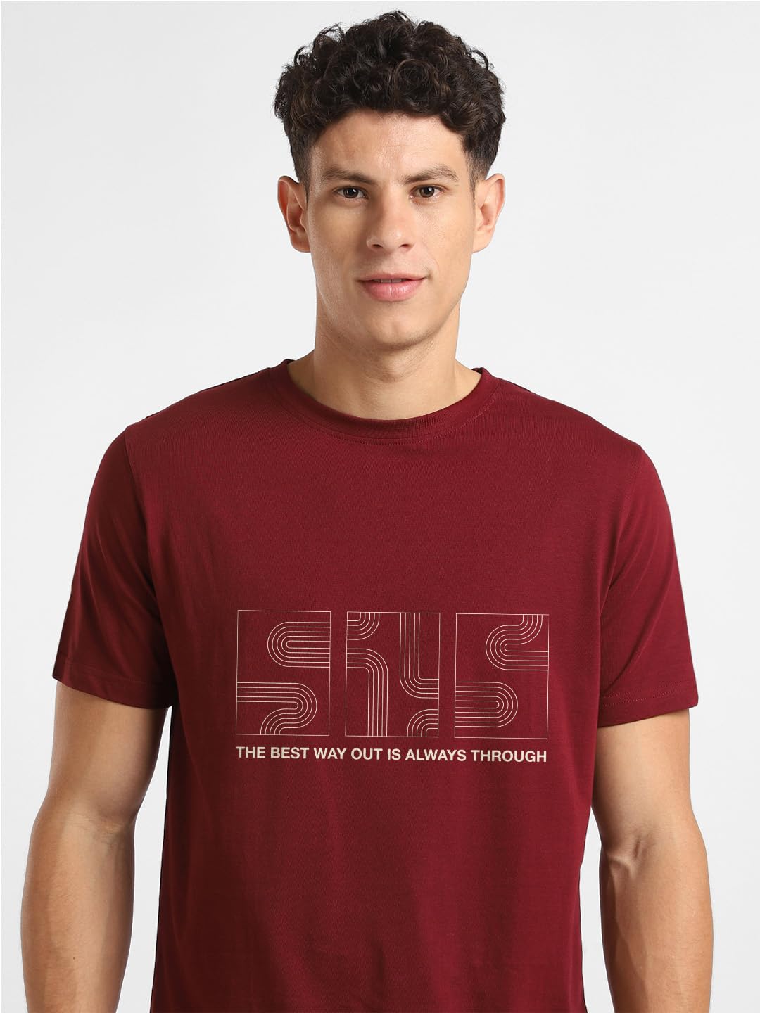 NOBERO Camiseta de algodón para hombre, ajuste normal, estampado gráfico