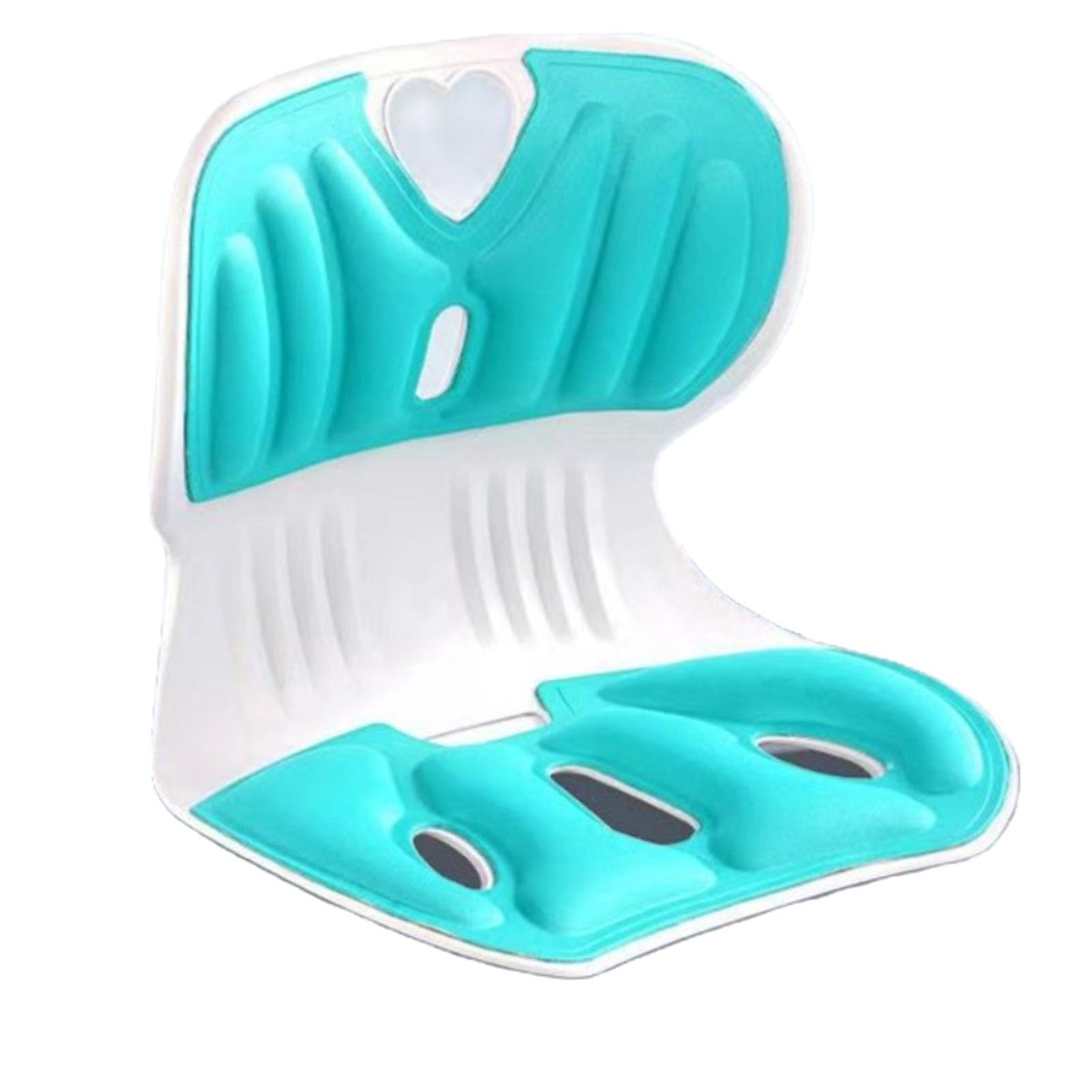Almohada de Asiento con Soporte Lumbar, Cojín Ortopédico de Espuma Viscoelástica y Fibra de Poliéster para Corrección de Postura en Silla