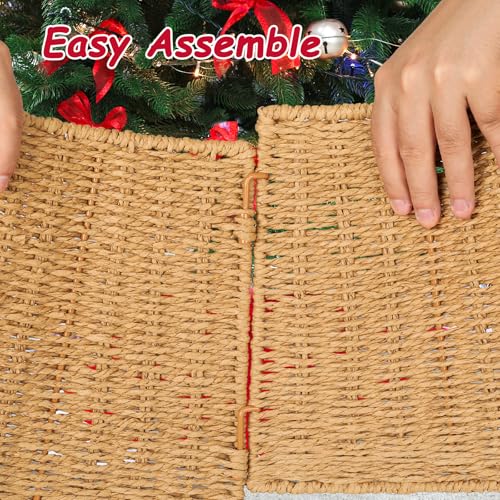 Christmas-Tree-Collar-27-Inch-Handmade-Woven-Rattan-Base-Cover-for-Christmas-Tree-Farmhouse-Christmas-Tree-Skirt-Tree-Ring-Rustic-Holiday-Decorations-Christmas-Home-Decor Christmas Tree Collar 27 Inch Handmade Woven Rattan Base Cover for Christmas Tree Farmhouse Christmas Tree Skirt Tree Ring Rustic Holiday Decorations Christmas Home Decor