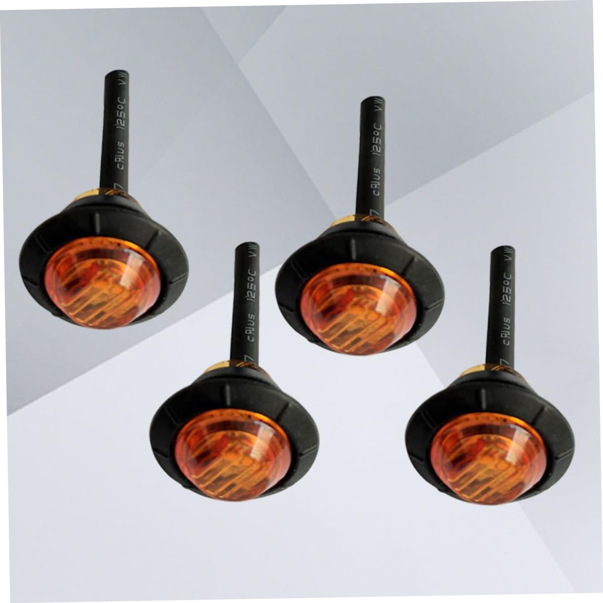 ibasenice 20pezzi Luce Laterale LED LED Rotonda Luce di Posizione Segnalazione per Camion Rimorchio Giallo Basso Consumo Energetico Facile Installazione
