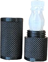 Vista 69 de Znet3D Eye Drop Vial Holder & Travel Carry Case - Securely Holds Three (3) Single-Use Vials - Screw-On Lid, Knurled Pattern - Keep Vials Safe & Silk