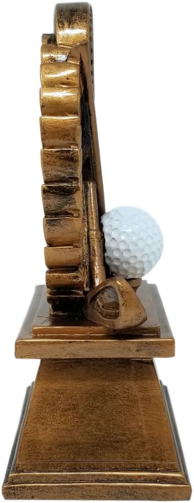 Decade Awards Golf Trophy, Wreath - Golf Tournament Award - Celebrate Victories for Golfers and Caddies - Engraved Plate on Request (7 Inch Tall)