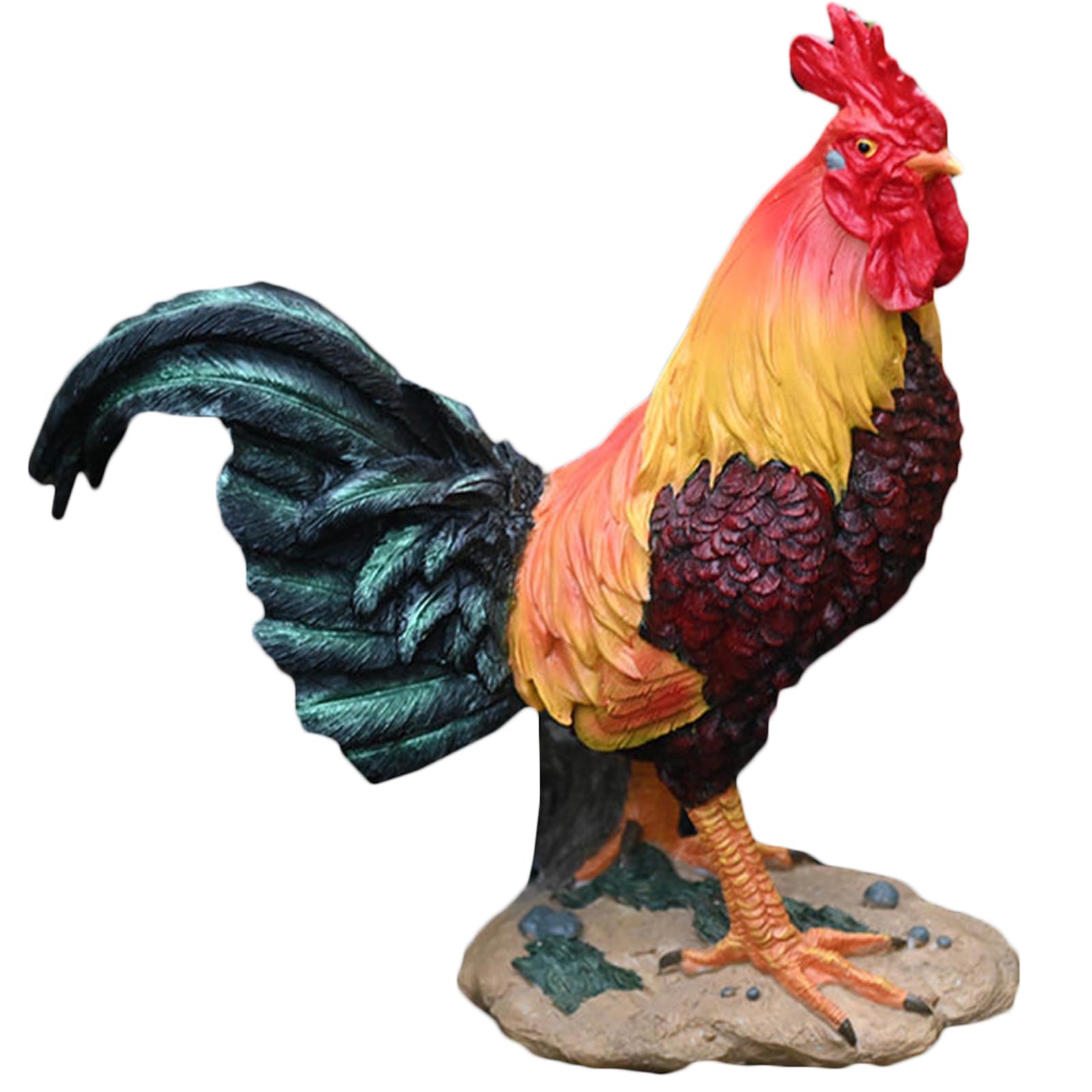YXCQHZM Rooster Garden Statue Outdoor Decor Yard Art Farm Animal Collectible Figurine Decorative