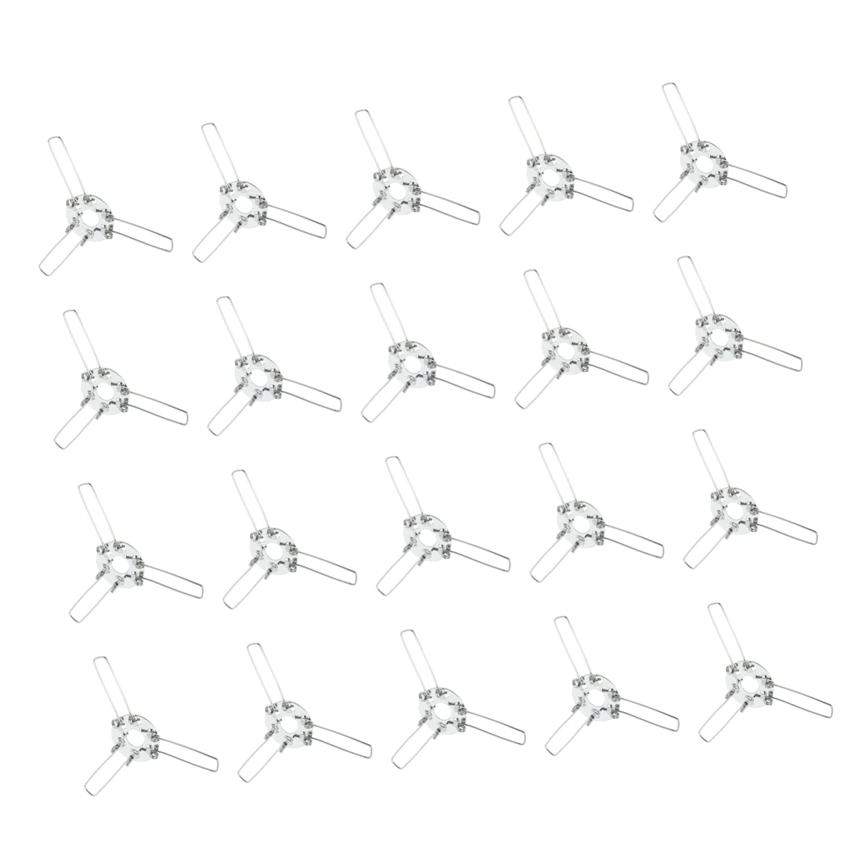 Lampshade Spring Clips for DIY Light Installation 20-Piece Set Sturdy Clip Holders for Glass and Rattan Lampshades Compatible Light Fixtures