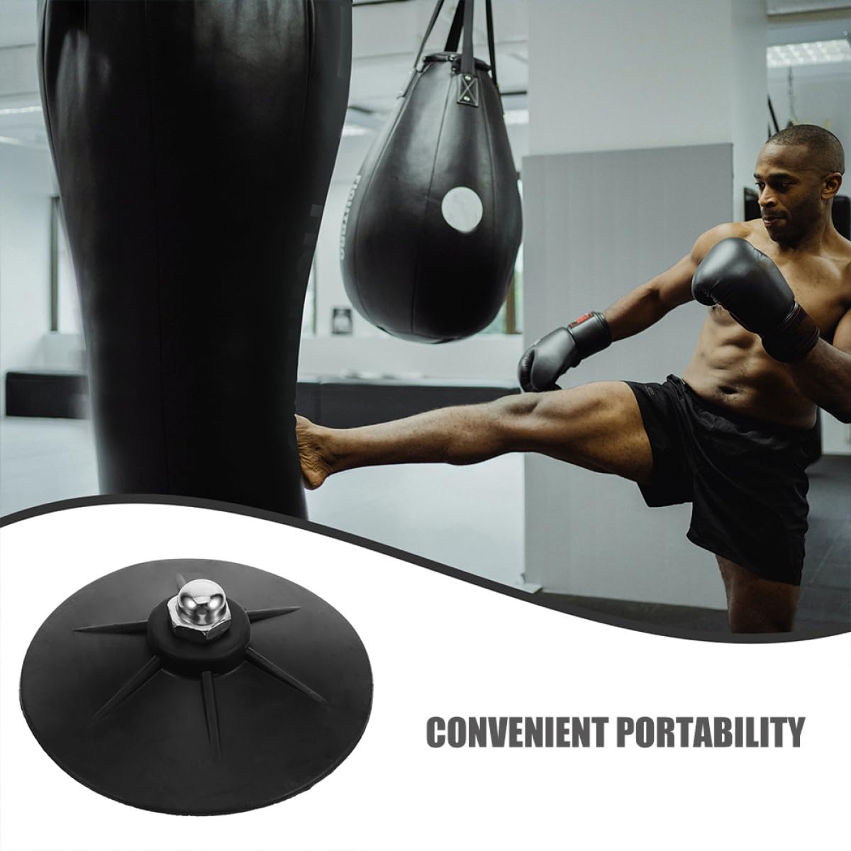 10 Ventosas de Goma para Sacos de Arena de Boxeo, Base de Succión Extra Fuerte y Estable, Accesorio Resistente de Caucho para Entrenamiento en Gimnasios y Uso Doméstico