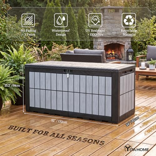 YITAHOME 134 Gallon Large Deck Box by YITAHOME - Image 3