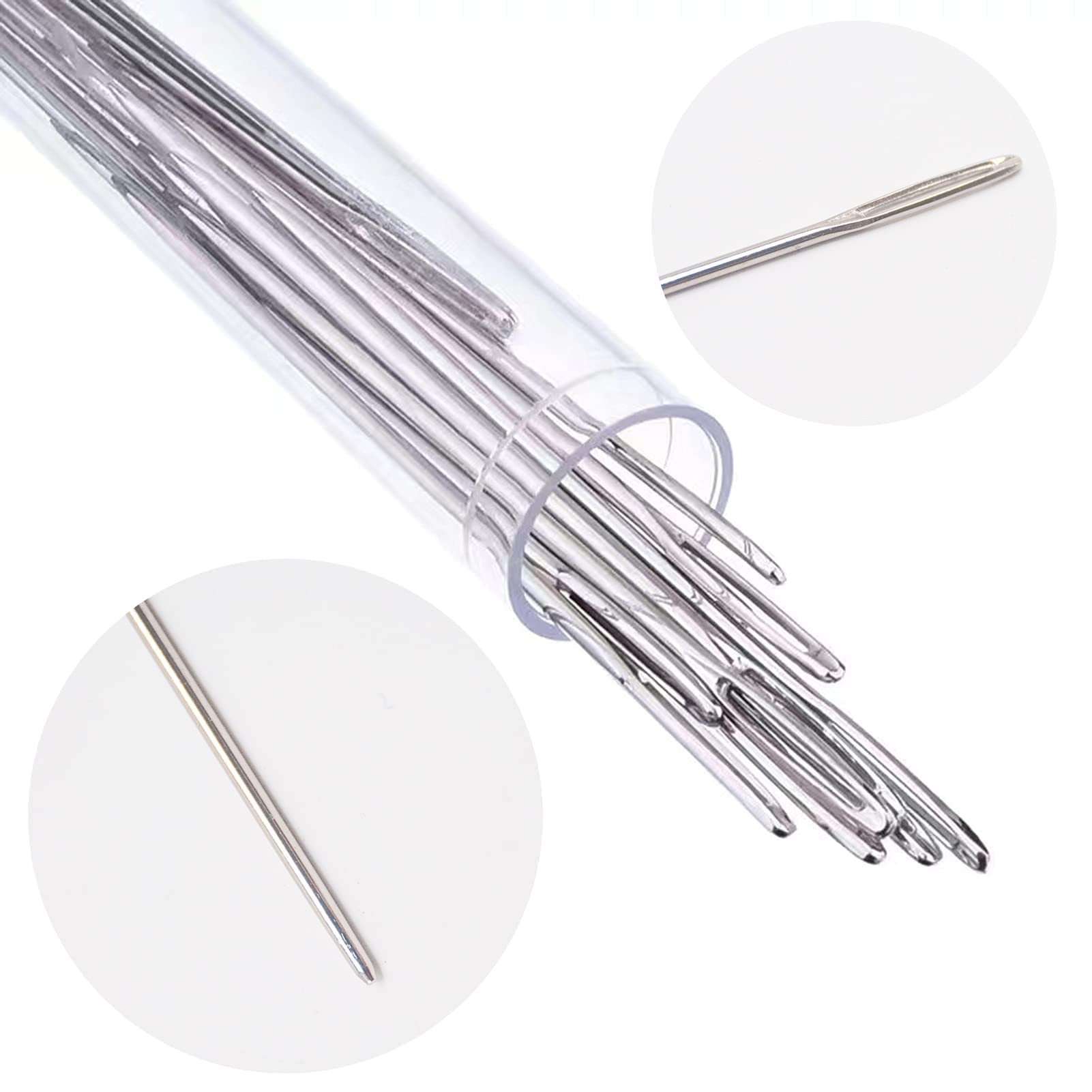 Aiguilles émoussées 15 Pièces Aiguille A Laine Bout Rond 5,1cm 6cm 6,8cm Aiguilles à Coudre La