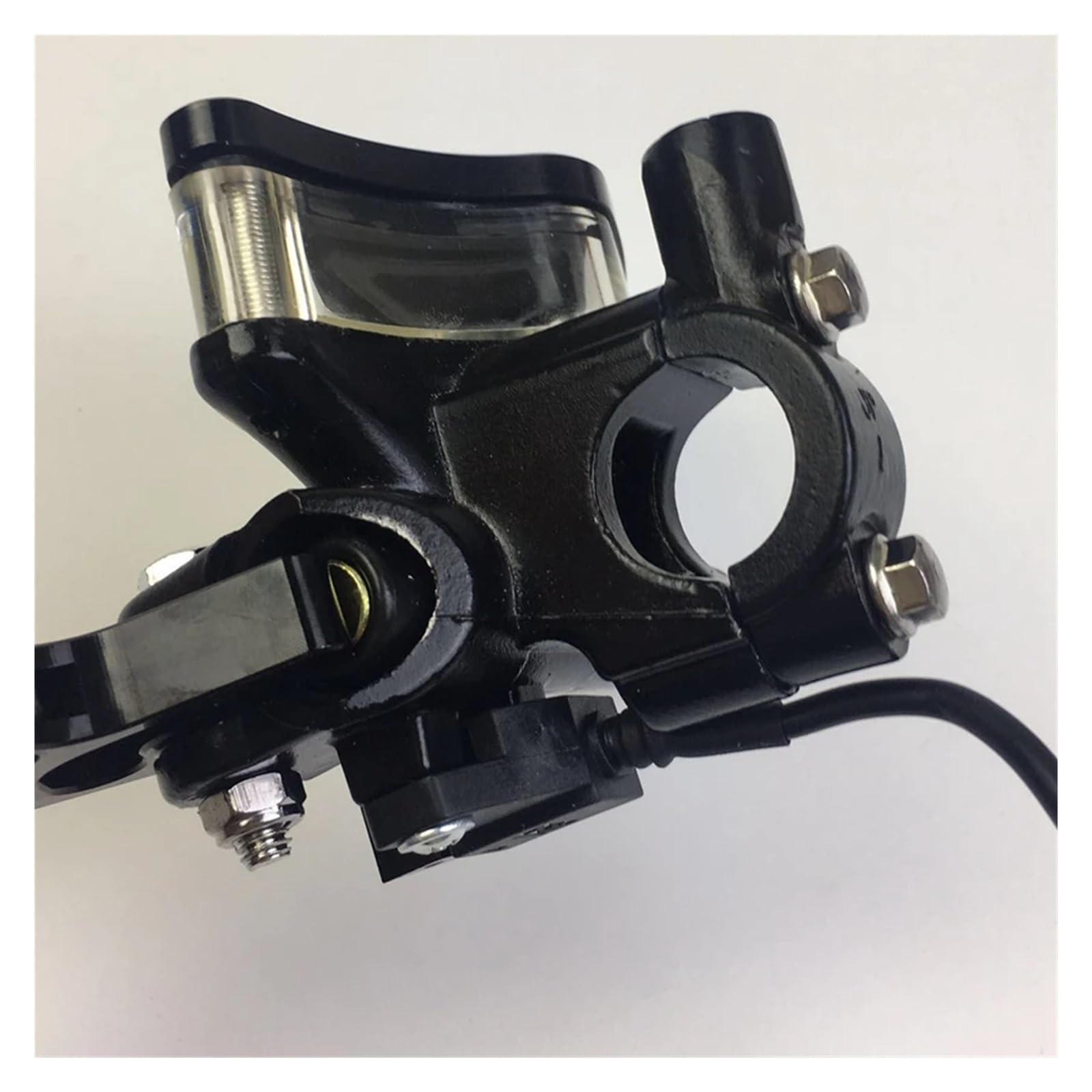 Moto Frizione Leve Freno Leve Del Serbatoio Del Freno Pompa Del Cilindro Principale Della Frizione Del Motociclo Universale Da 22 Mm Leva Della Frizione Idraulica Manubrio Freno Leva(Titanium left)