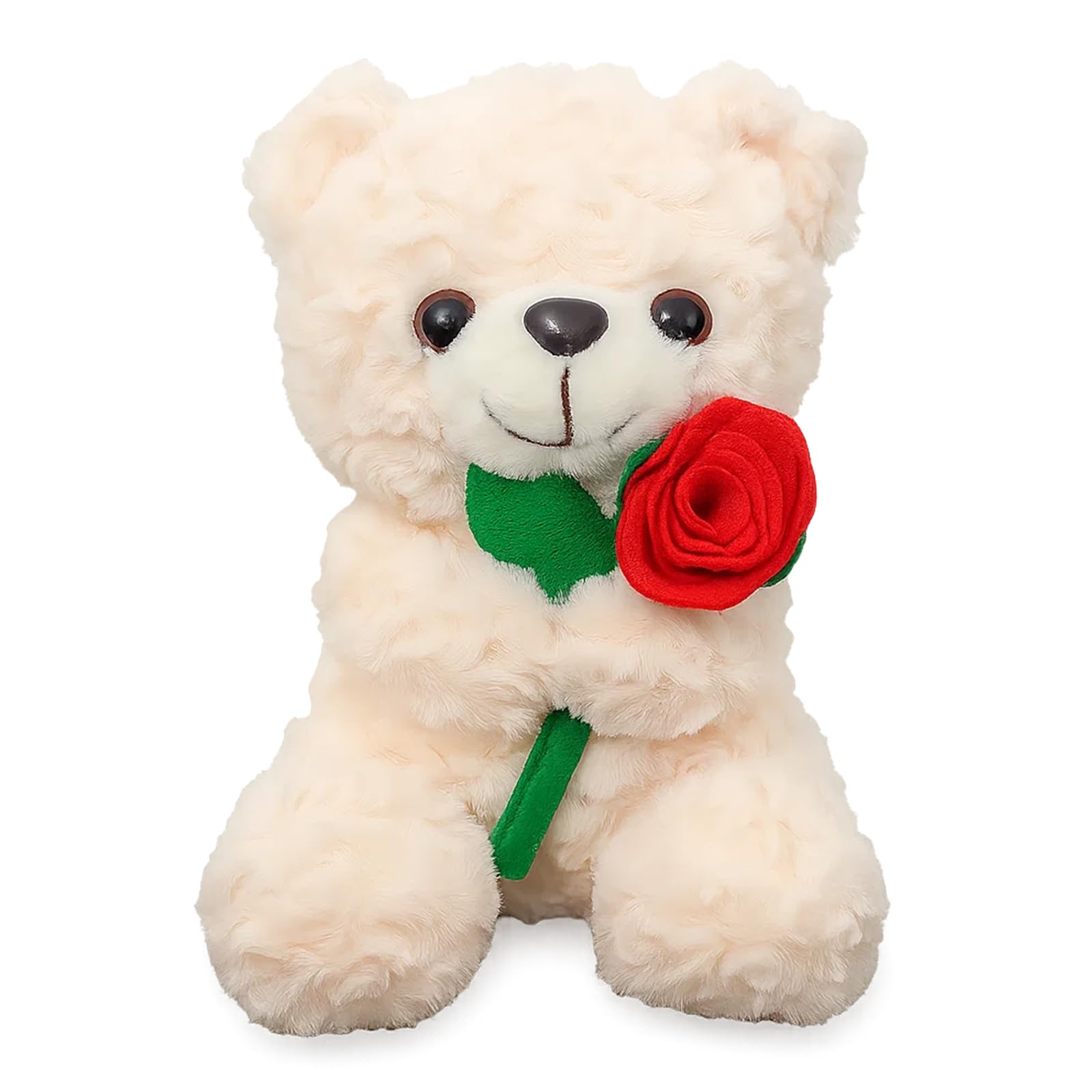 20cm Rose Teddy Bear, Teddy Bear for Girlfriend, Cute Valentines Bear with Rose, for Girlfriend, Birthday Gifts for Girlfriend, Valentine’s Day, Anniversary