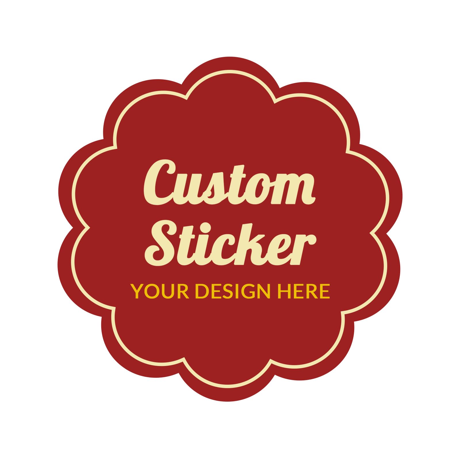 Custom 100,150pcs Personalized Stickers with Any Design Image Logo Text for Business, Thank You Labels, 1/2/3/4 inch (Flower)