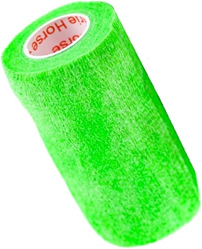 Miniatura 299 de Cinta adhesiva para veterinarios (negro) (paquete de 2) (4 pulgadas x 15 pies), autoadhesiva, adherente, cohesiva, flexible, autoadhesiva, rollo