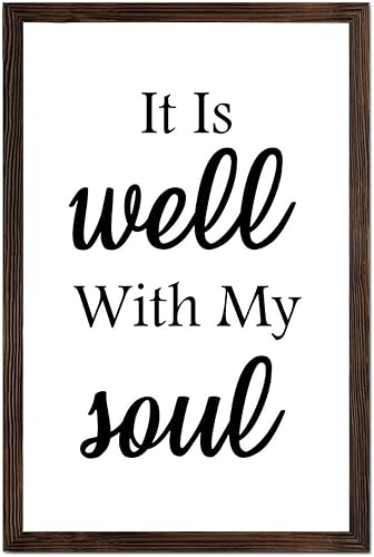 Miniatura 30 de In This Kitchen We Dance - Letrero de madera para decoración de pared, con citas religiosas, letrero de madera enmarcado, estilo rústico de granja