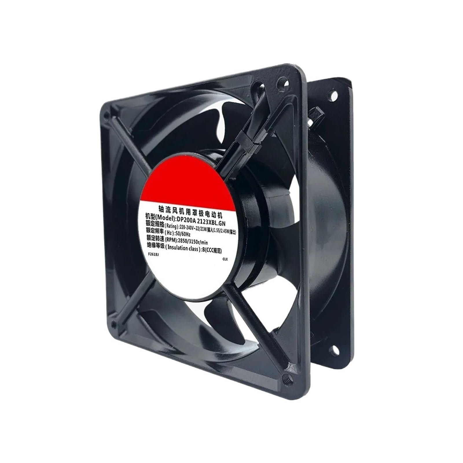 BRODEFUP Axial flow control 120 * 38MM DP200A.2123XBL.GN 220VAC 22/21W 2wire Server Driver cooling Fan