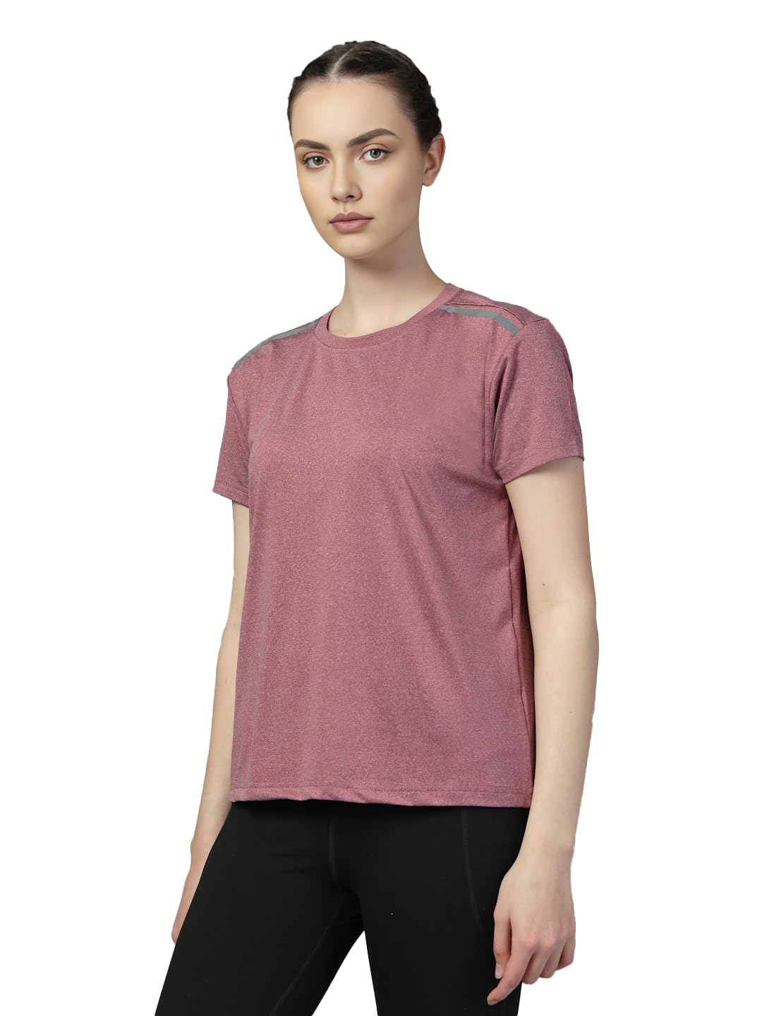 CHKOKKO Gym Tshirt for Women Workout Dry Fit t Shirt Sports Tshirt Lightweight Round Neck Breathable Half Sleeve Activewear Running Yoga Tops for Woman Price In India