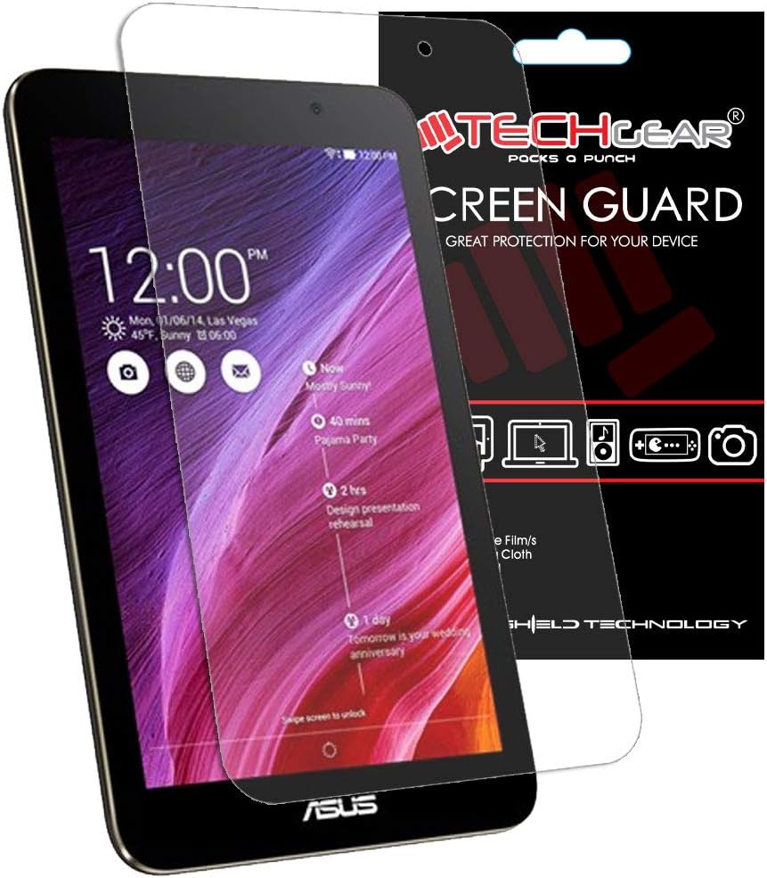 [2 Pack] Screen Protectors for Asus MeMO Pad 7 (ME176CX) - Clear Lcd Screen Protectors With Cleaning Cloth & Application Card