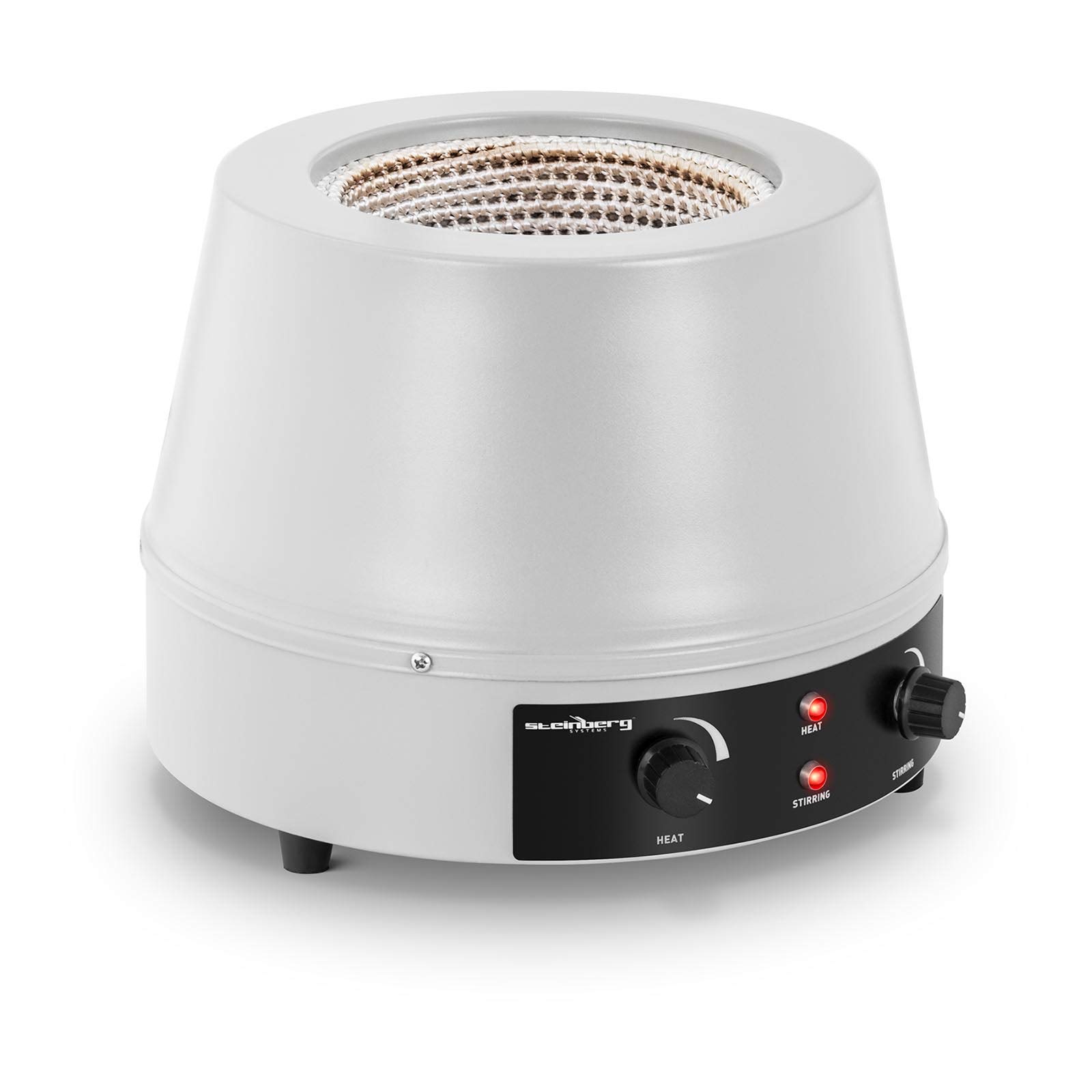 Steinberg Systems Agitateur Magnétique Chauffe-Ballon Laboratoire Enveloppe Chauffante SBS-LHM-1000/H (1 600 tr/min, 450 °C max, Ballons sphériques De 1 000 ml Et Moins)