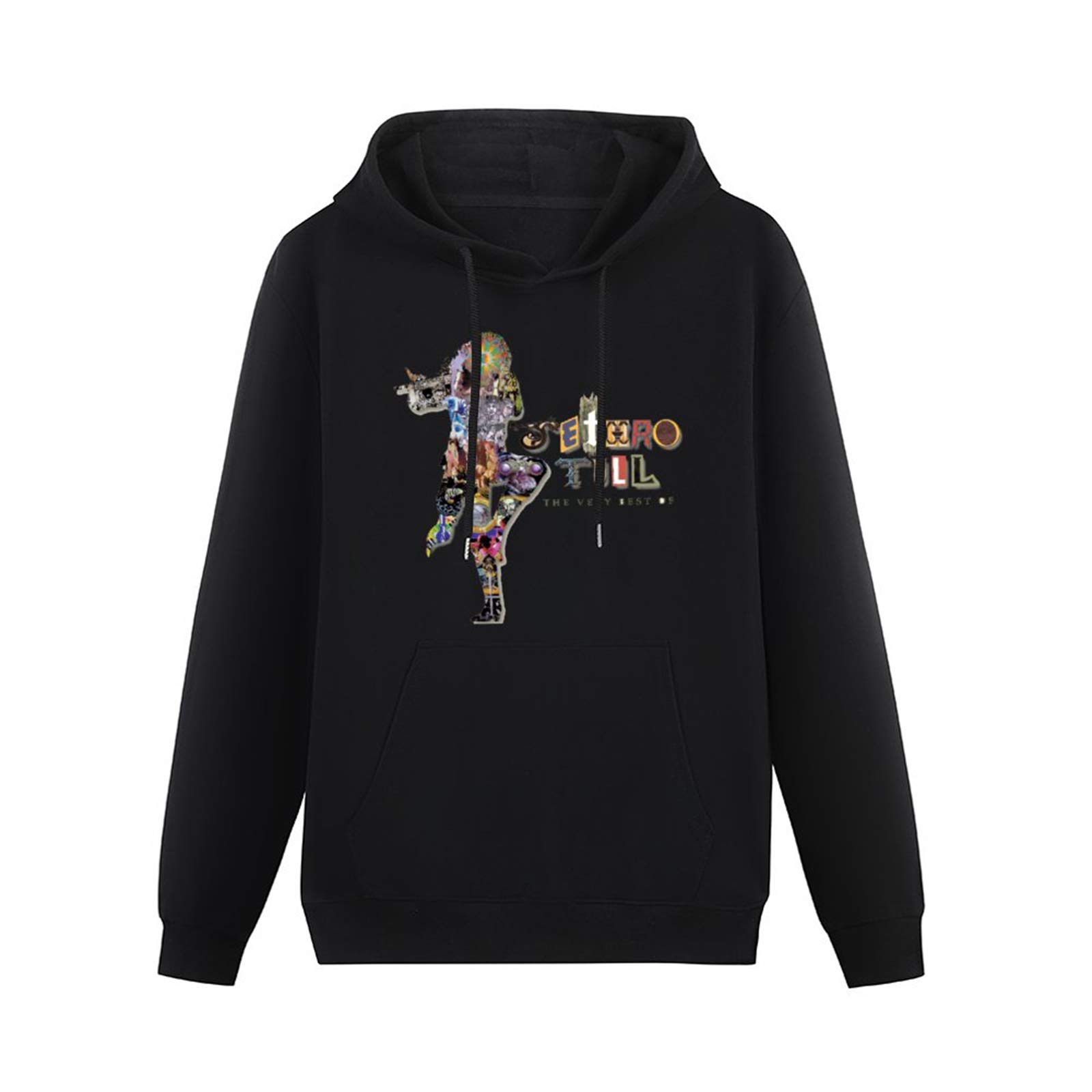 fuwo Hooded Jethro Tull Tribute Long Sleeve Sweatshirts Black M