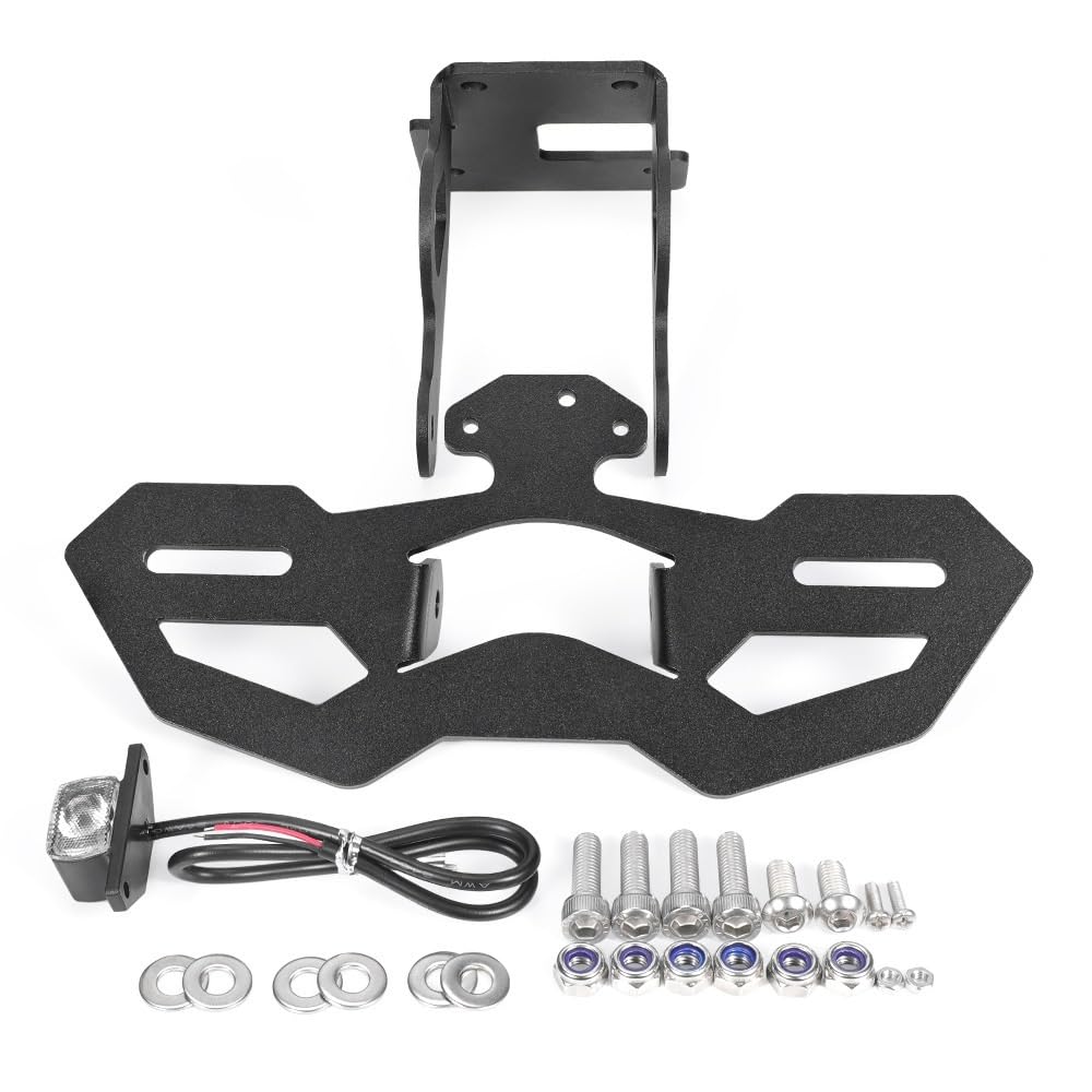 DDGBERFP For ZH2 2020-2023 ZH2 SE Z900 SE 2022-2023 Z900 2017-2023 Motorcycle License Plate Holder With Turn Signal Tail Tidy Mudguard Eliminator