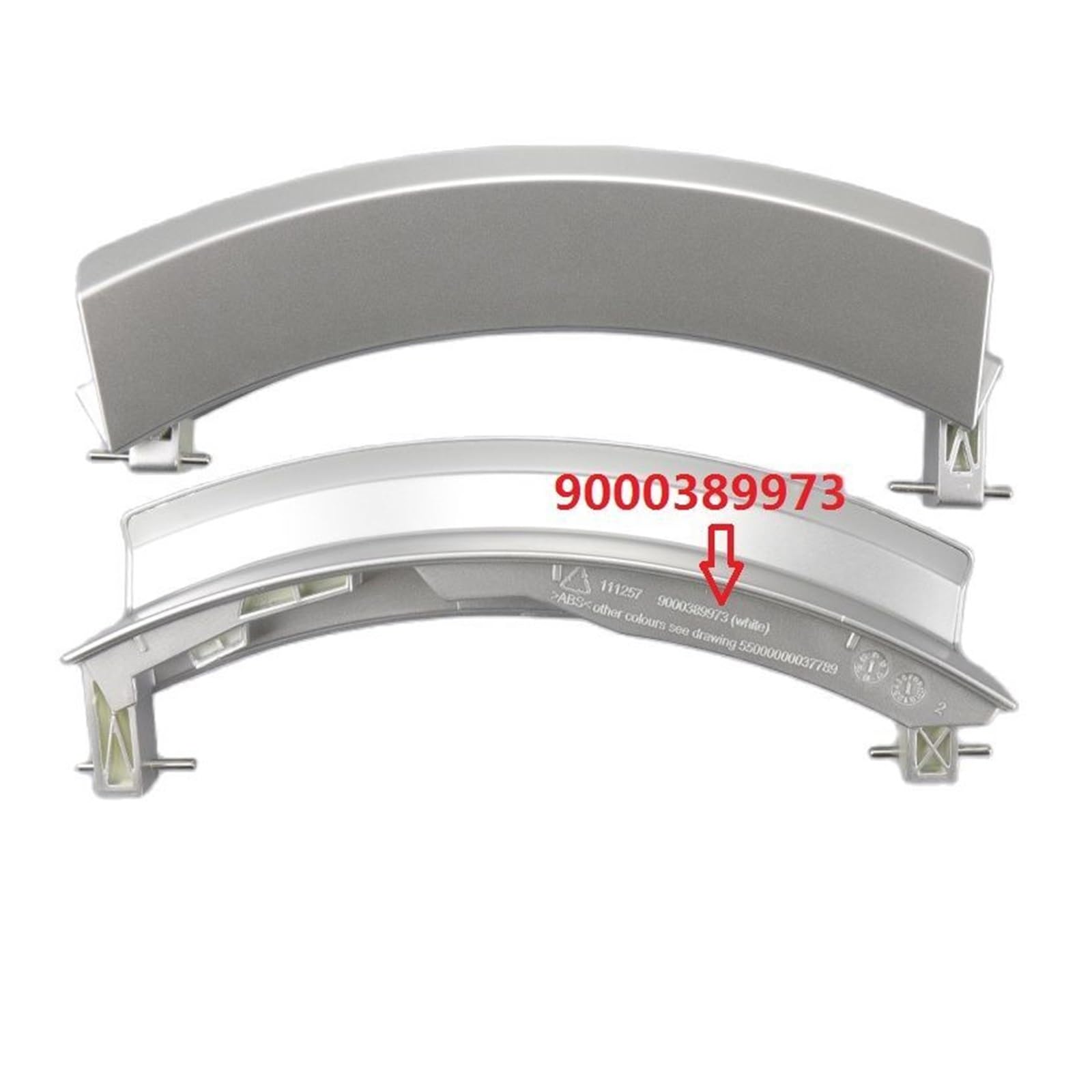 mijob 1 Pieza, Compatible con Siemens, Compatible con manija de Puerta de Lavadora de Tambor Bosch 9000389973 9000534076=9000389973 Hebilla de Puerta