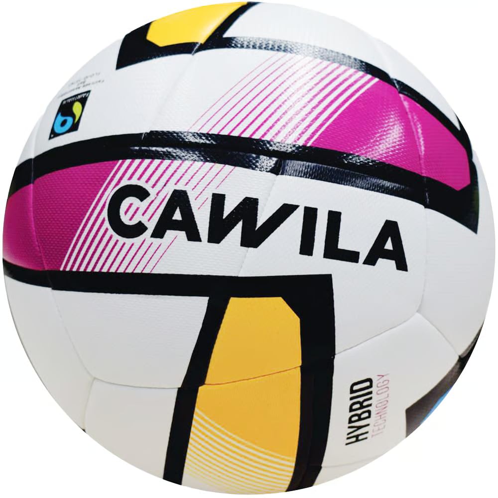 Cawila Academy Futsal Hybrid LITE 350 Größe 4, Fairtrade-zertifizierter Futsal-Ball, Hybrid-Technologie, reduziertes Gewicht ca. 350 g, Trainings- & Wettkampf-Indoorball