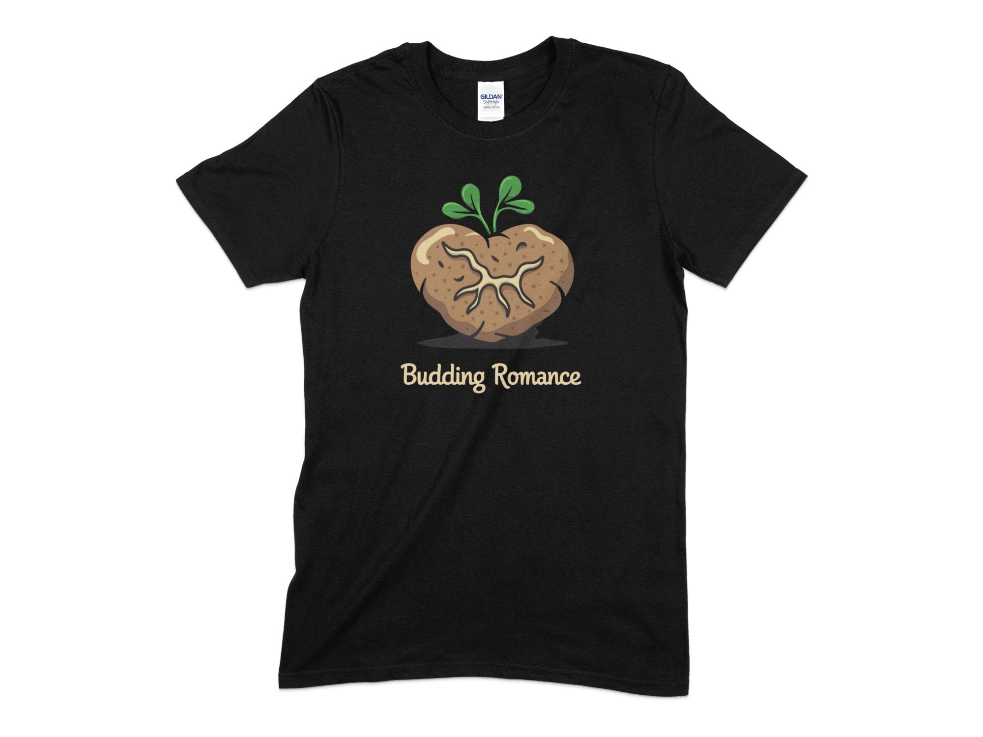 Seek Buy LoveUnisex Potato Heart T-Shirt, Cute Love Puns Tee, Budding Romance Shirt, Funny Vegetable Graphic Top, Casual Wear, Gift for Gardeners