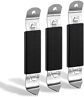 KTOJOY 3 Pack Magnetic Stainless Steel Bottle & Can Openers - Compact Rust-Proof Flat Openers for Beer, Soda, Camping & Travel