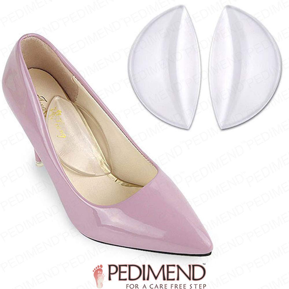 Pedimend 2 paires Coque en silicone gel Arch Semelles | support fasciite plantaire Coussinets | Chaussures à semelle intérieure | prévenir les pieds Gravure | orthopédiques Pied Gel Coussinets |