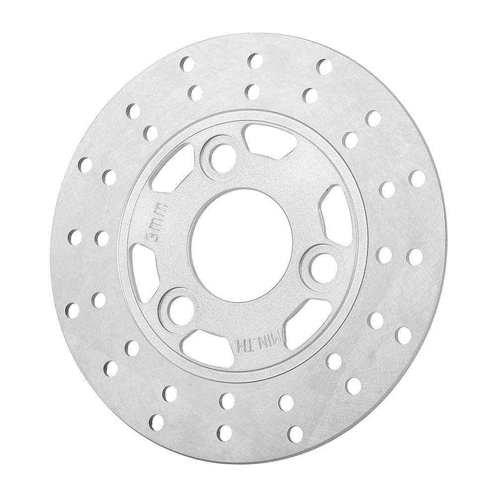 Aramox Tarcza hamulcowa motocykla, wirnik hamulca tarczowego motocykla, hamulec motocyklowy ze stopu aluminium Motocykl 3 wzór śrub 155 MM Tarcza hamulcowa do skutera GY6 Motorower Z50 Z50A Z50J DR11