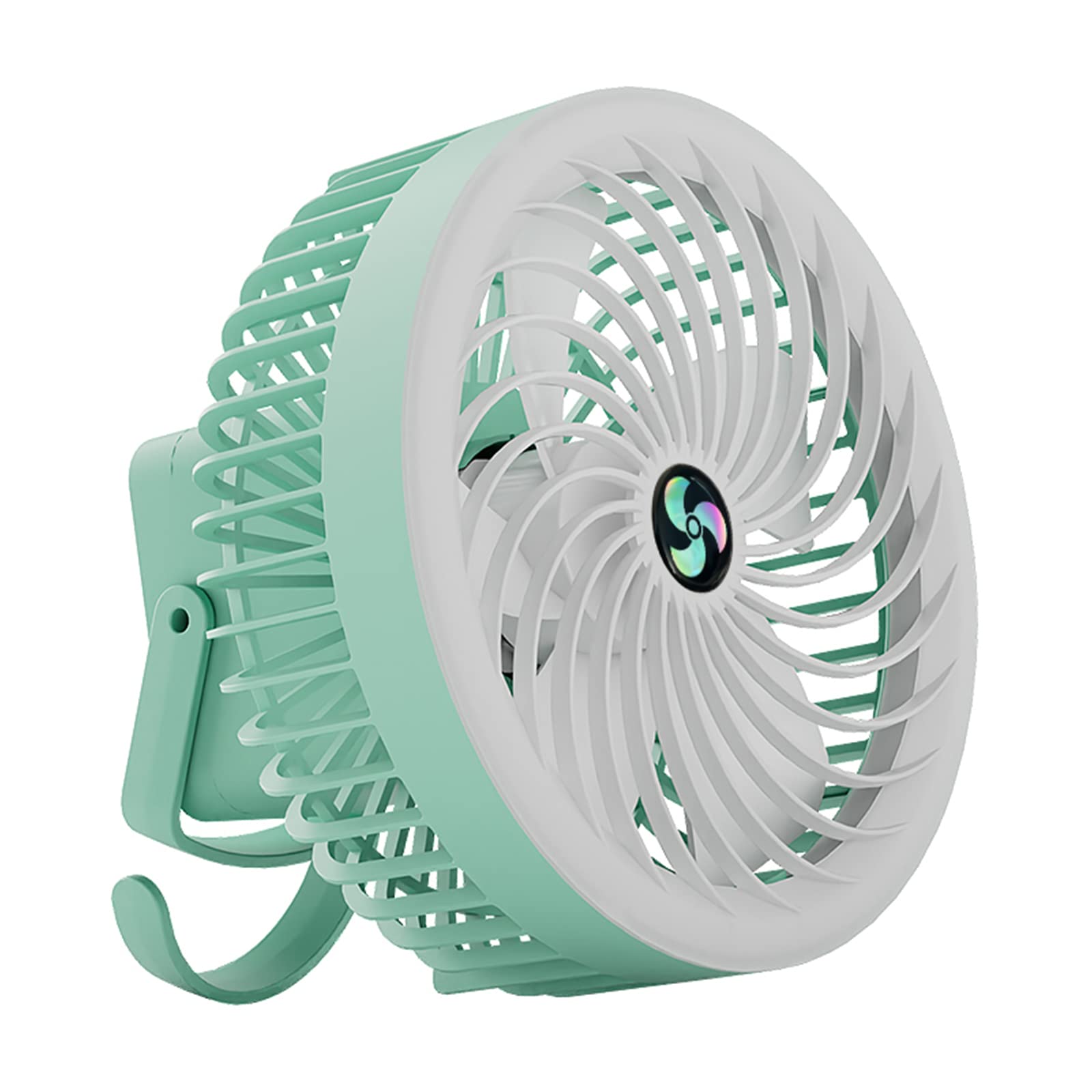 Ventilador de camping LED y aire potente para noches de verano