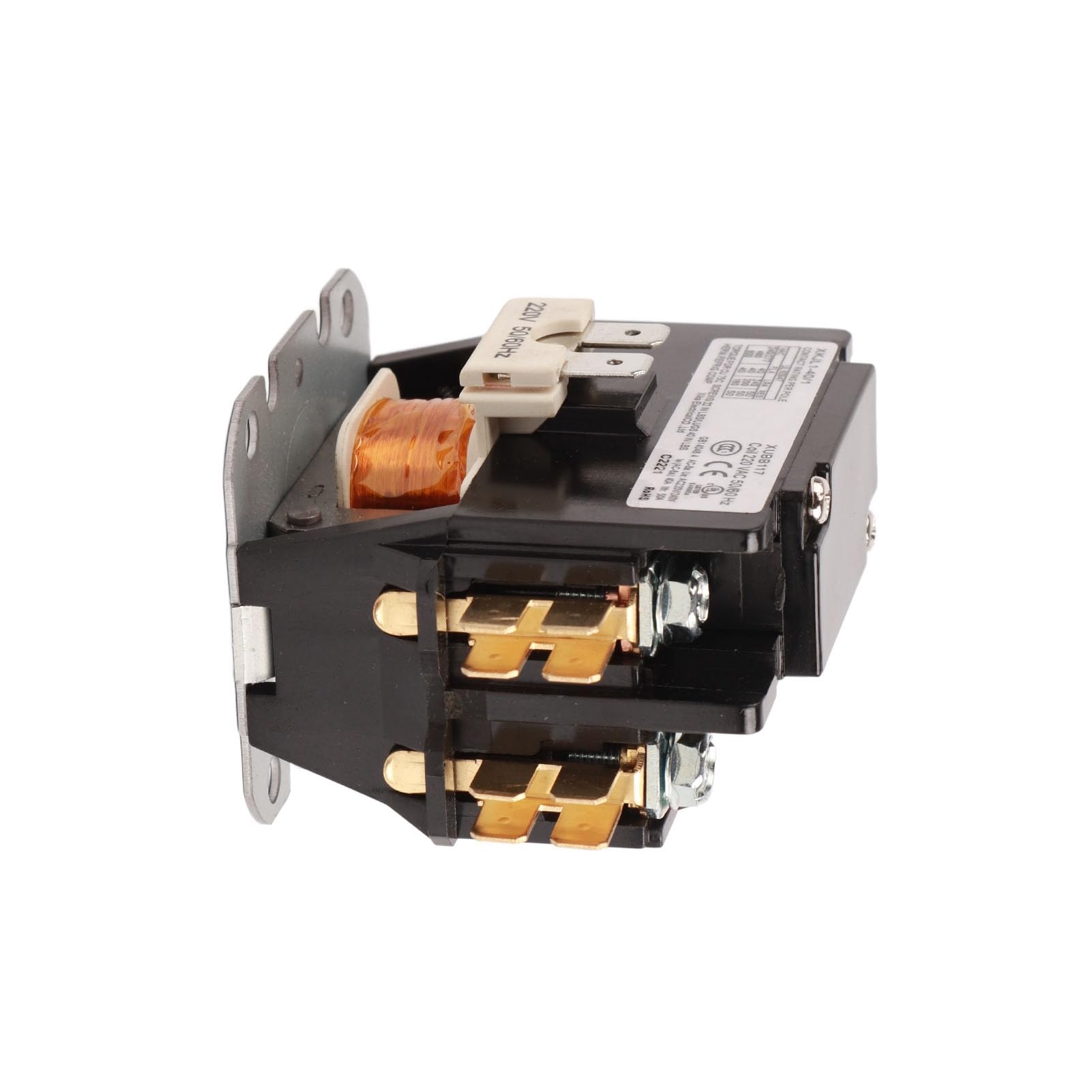 Contacteur AC Robuste Pa66, en Plastique thermodurcissable, contacteur à condensateur pour climatiseur, 220V, 50/60Hz (1P)