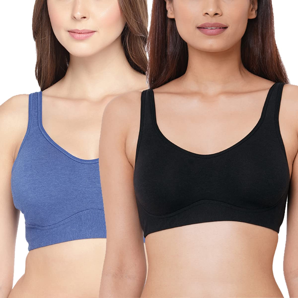 Bra Made with Organic Cotton and Bamboo I Full Coverage Minimizer Bra for Women Without Padding I Wire Free Innerwear for Women with Broad Strap-image-33