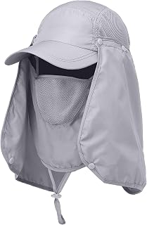 Chapéu de viseira de caminhada esportiva ao ar livre protetor UV capa de pescoço para pesca boné de proteção solar