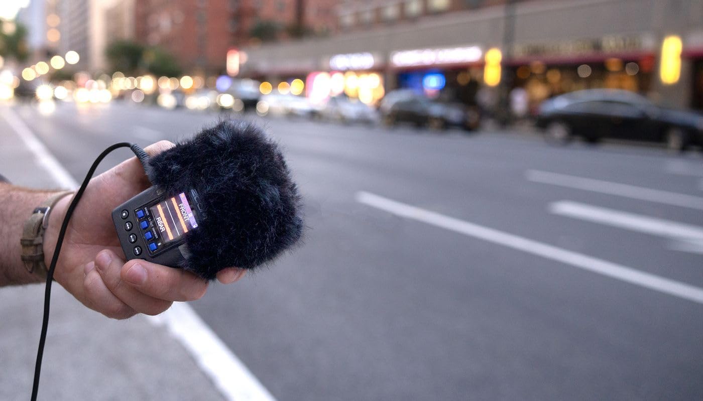 Zoom H2essential Multi-Mic 32-Bit Float Handy Recorder Bundle with APH-2e Accessory Pack with Hairy Windscreen, Padded Shell Case, AC Adapter, & USB C-Cable (H2e + APH-2e Accessory Pack)