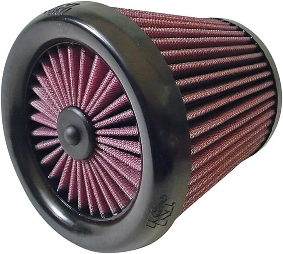 K&N Universal X-Stream Clamp-On Air Filter: High Performance, Premium, Replacement Filter: Flange Diameter: 2.4375 In, Filter Height: 6.125 In, Flange Length: 0.875 In, Shape: Round, RX-3810XD