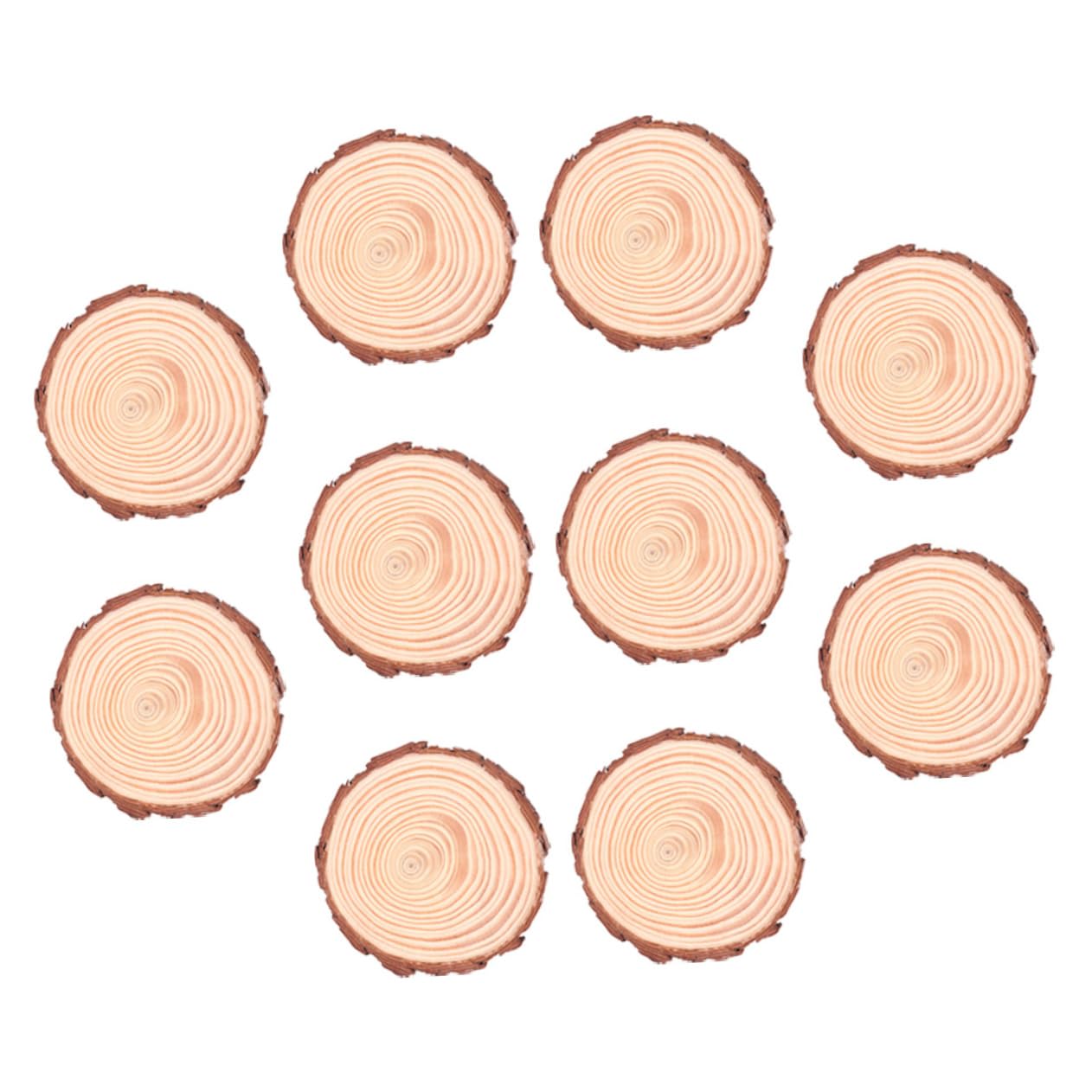 Redondas Rodajas de Madera Natural 12 Piezas sin Terminar para Manualidades