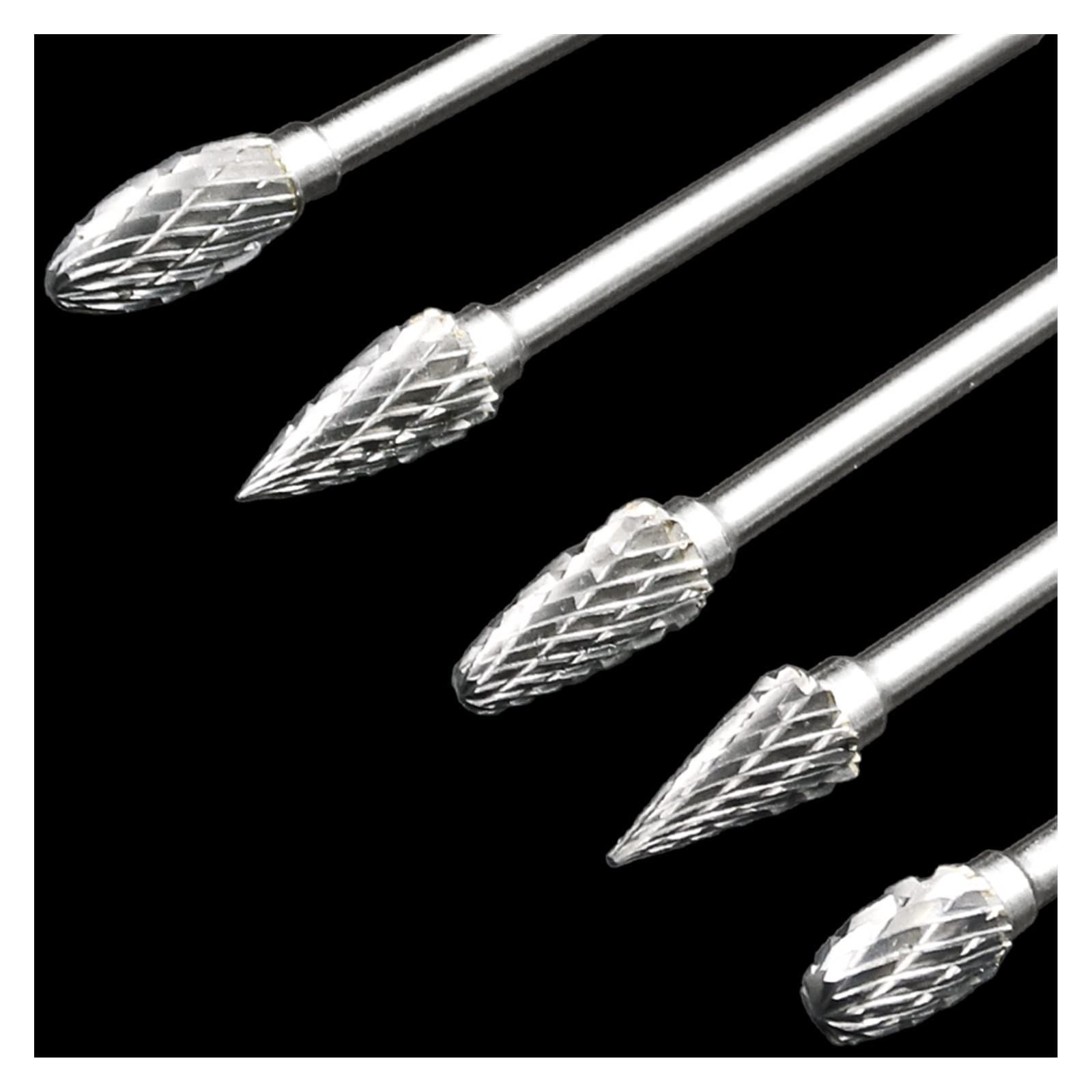 ZZSRJ Juego de Brocas cónicas de Acero de 10 Piezas de 1/8", Brocas de Diamante de 10 mm (Color : Silver, Size : 10mm)