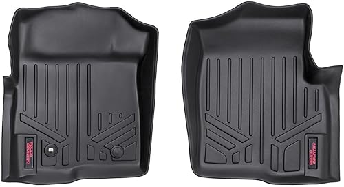 Rough Country Juego de alfombrillas delanteras para todo tipo de clima para Ford F-150 (2004-2008), antideslizantes, impermeables, flexibles