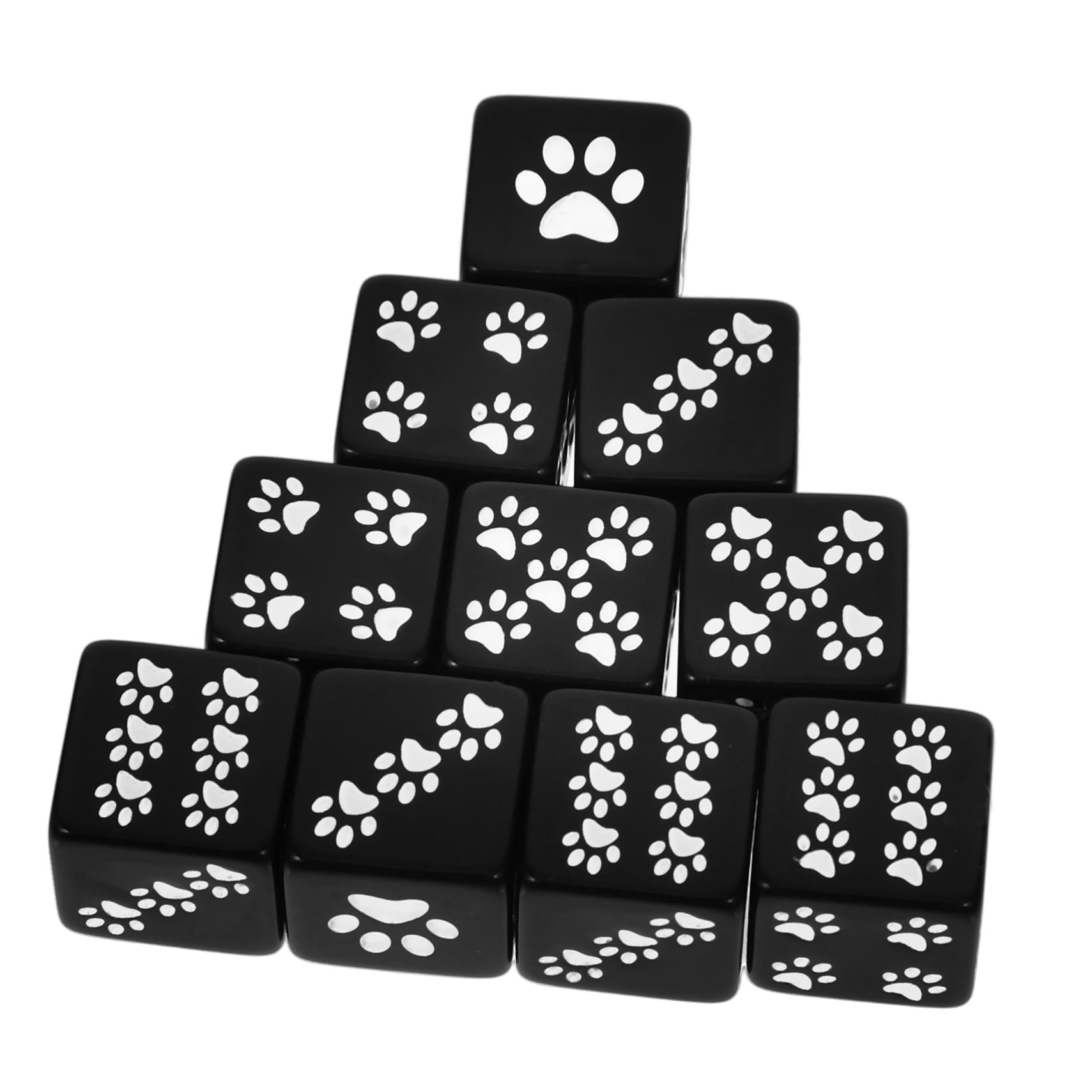 ibasenice 40pièces Dés avec Motif Patte De Dessin Animé Dés De Jeu Accessoires pour Jeux De Société
