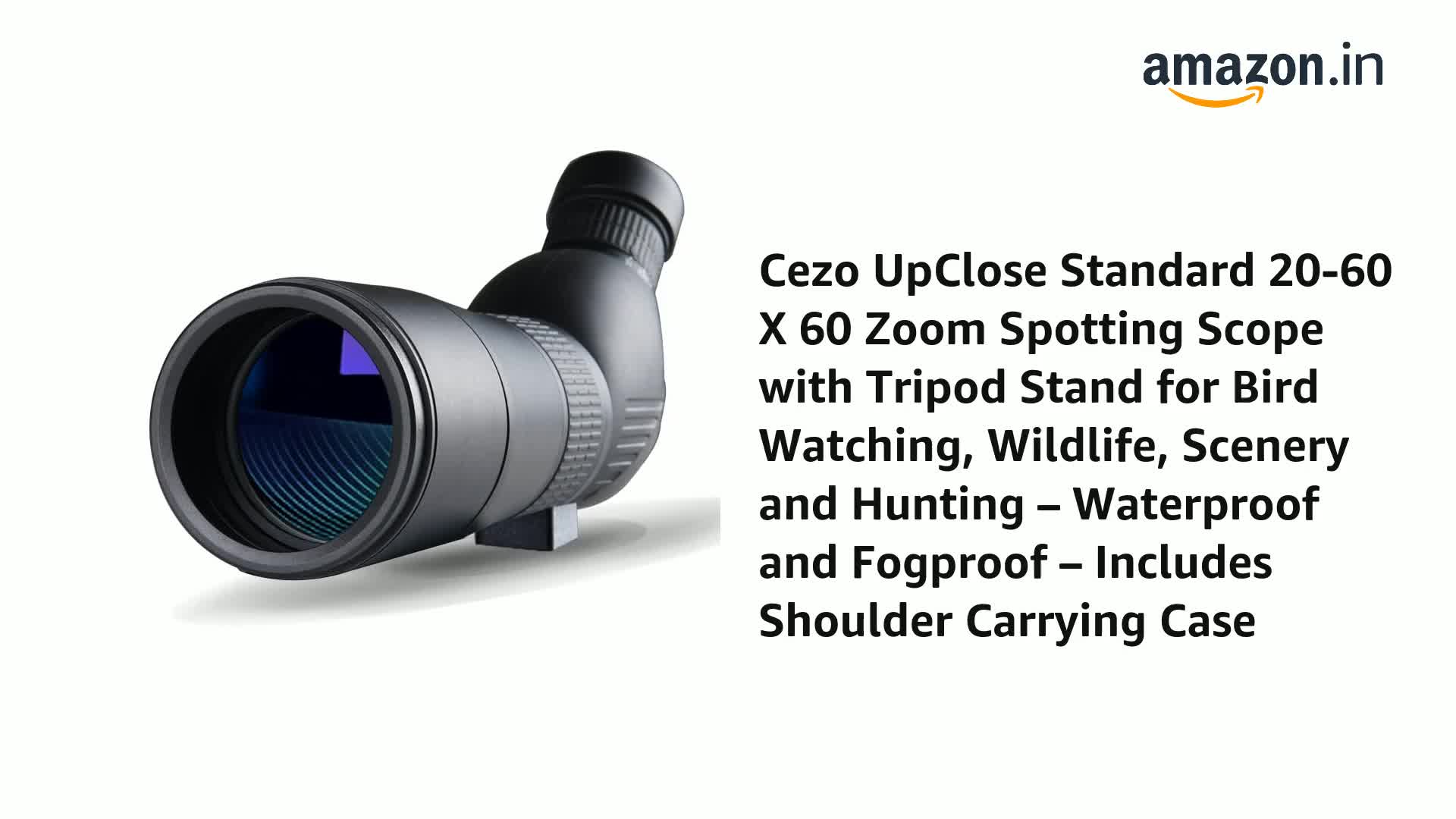 Buy Cezo UpClose Standard 20-60 X 60 Zoom Spotting Scope with