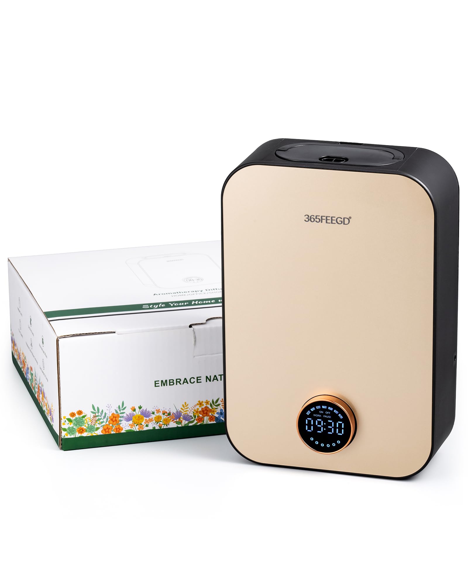 Home Diffuser|150ml Large Capacity Essential Oil Diffuser|Smart Bluetooth Controlled Pure Essential Oil Diffuser|24/7 Customizable Settings (Black