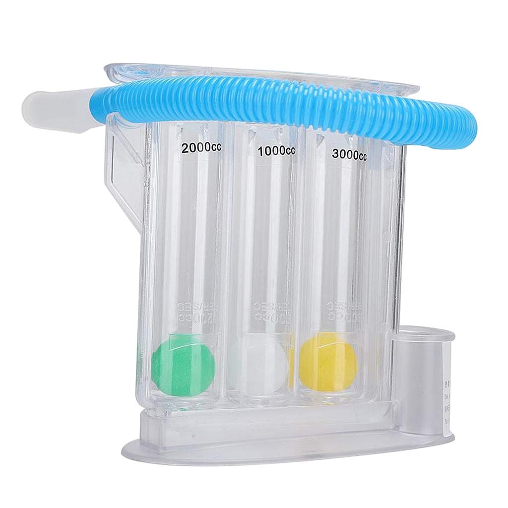 Lung Deep Breathing Trainer Exerciser Device Incentive Spirometer 3 Balls-image-37
