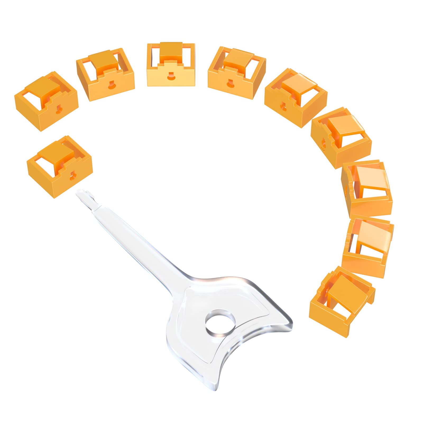 12 Pcs RJ45 Port Lock with 1 Keys, Locking RJ45 Port/Dust Blocker,Compatible with Computer,TV,Router,Other Devicesrj45(Yellow)