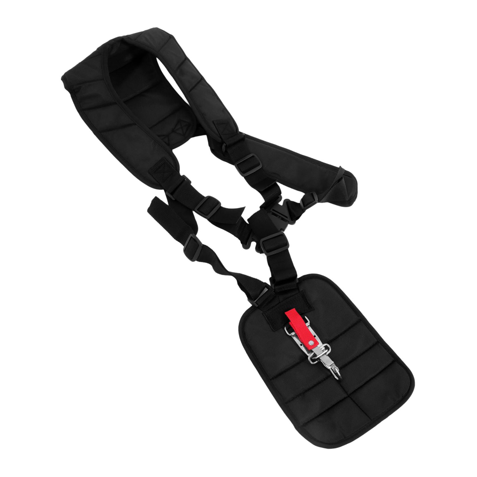 GANAZONO Arnés para Desbrozadora Acolchado Doble Hombro para Jardinería Ajustable Hebilla Resistente de Nailon para Corte de Césped y Mantenimiento Exterior