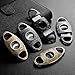 CIGARLOONG Cigar Cutter Stainless Steel Bronze Engraved Double Cut Blade (Color:Gold1)