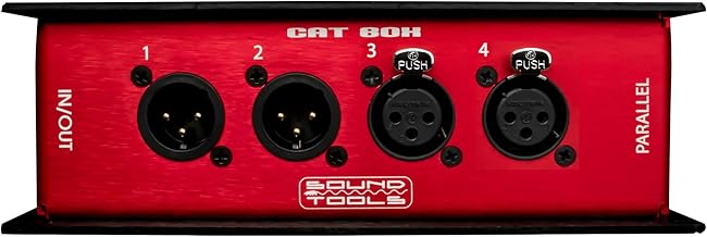 CAT Box MFX - 2 Male 2 Female XLR Stage Box with Analog Audio Over Shielded CAT Cable. Send 4 Channels of Audio, DMX, Clear-Com or AES.