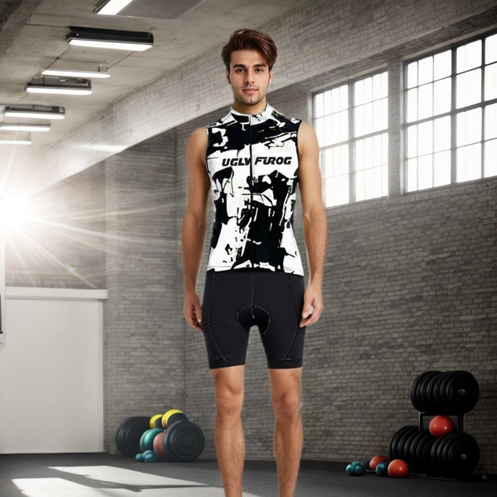 UGLY FROG Vêtements de vélo Cyclisme Mens Maillots à Manches Courtes MTB T-Shirt Respirant séchage Rapide