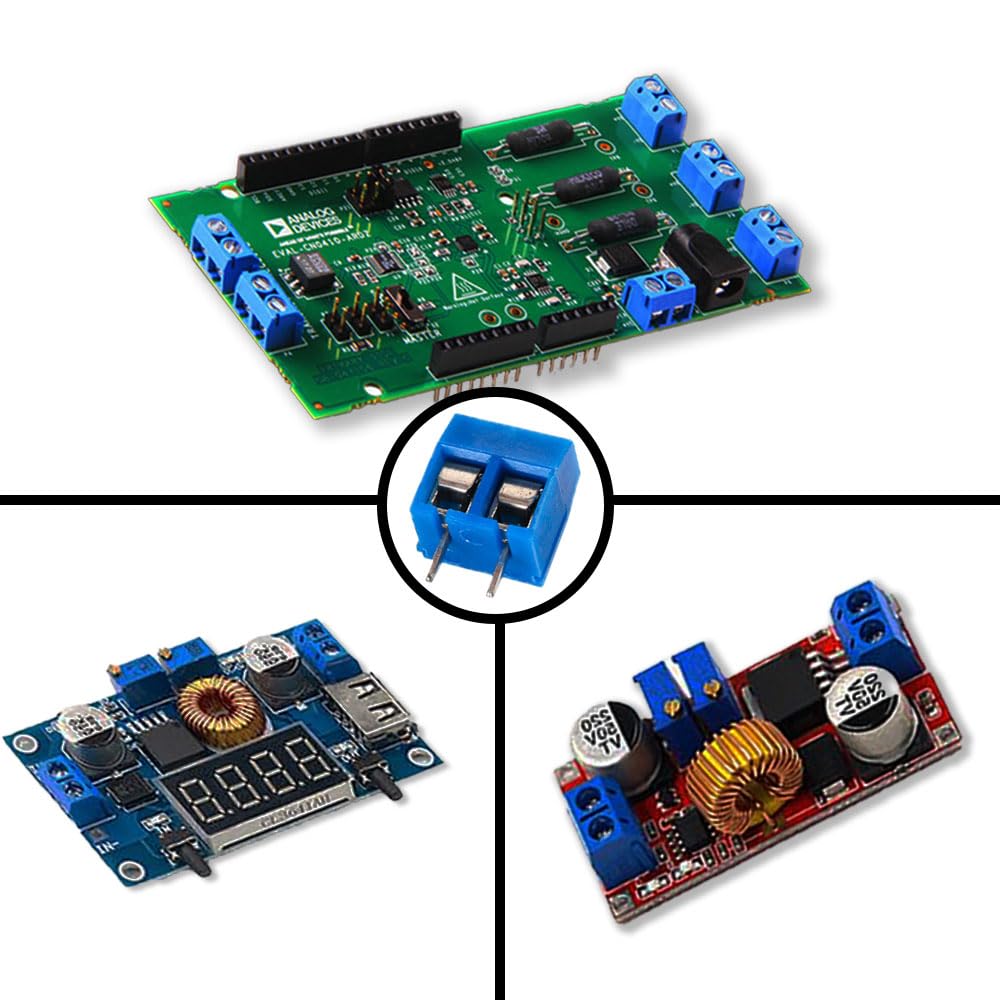 200 morsetti a vite da 5 mm, 2 pin/3 pin, PCB, morsetti a vite saldabili, 300 V, 16 A, per Arduino