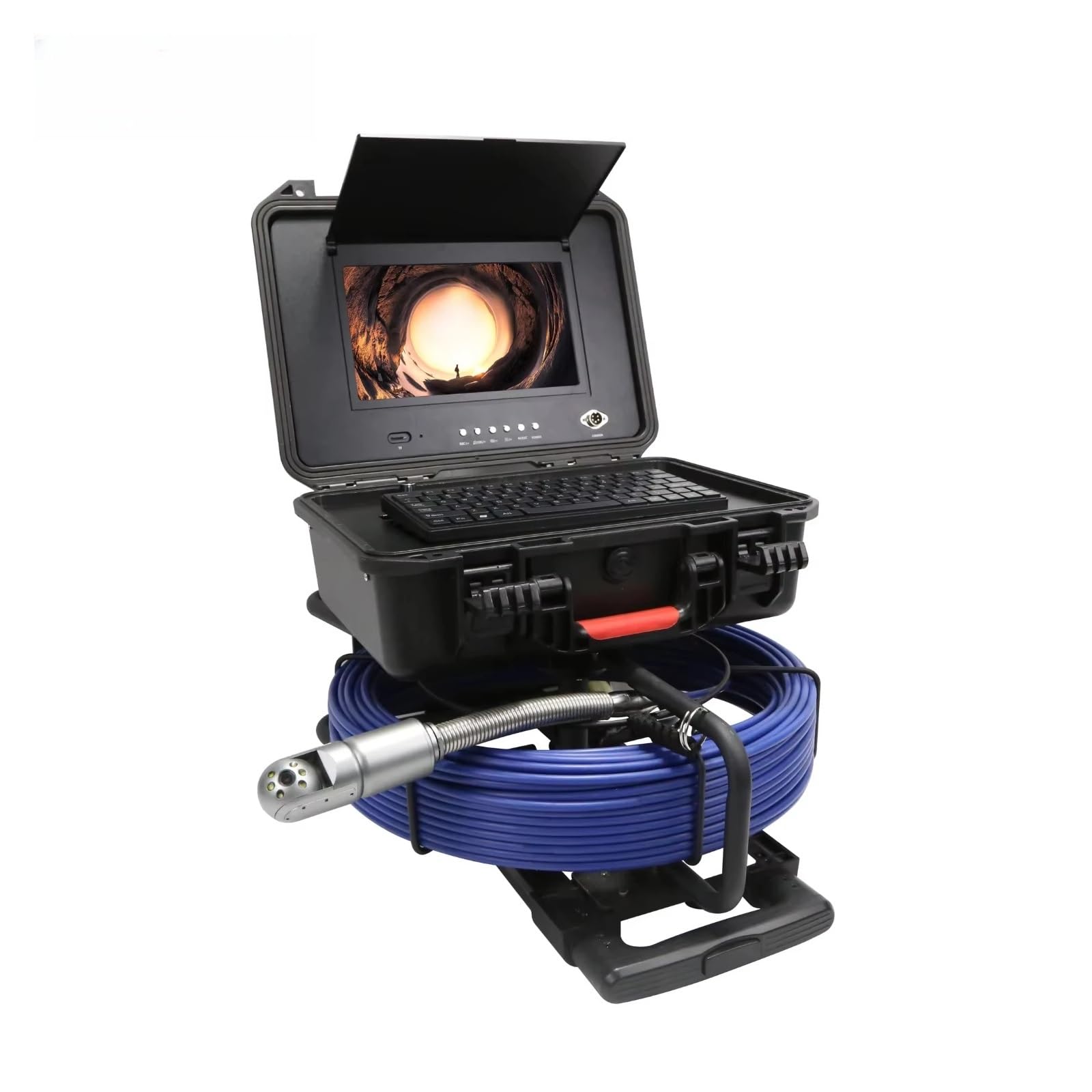 HD Lens Sewer Camera 360 Degree Rotation Pipe Inspection CCTV Drain Industrial Endoscope,Flexible Control